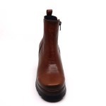 Dorking enkellaarsje cognac leder 9414